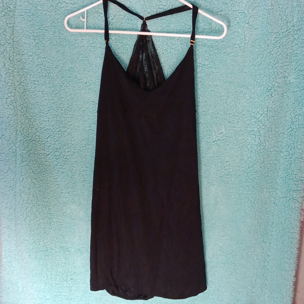 Lace mini slip, inside tag is in 2 different languages